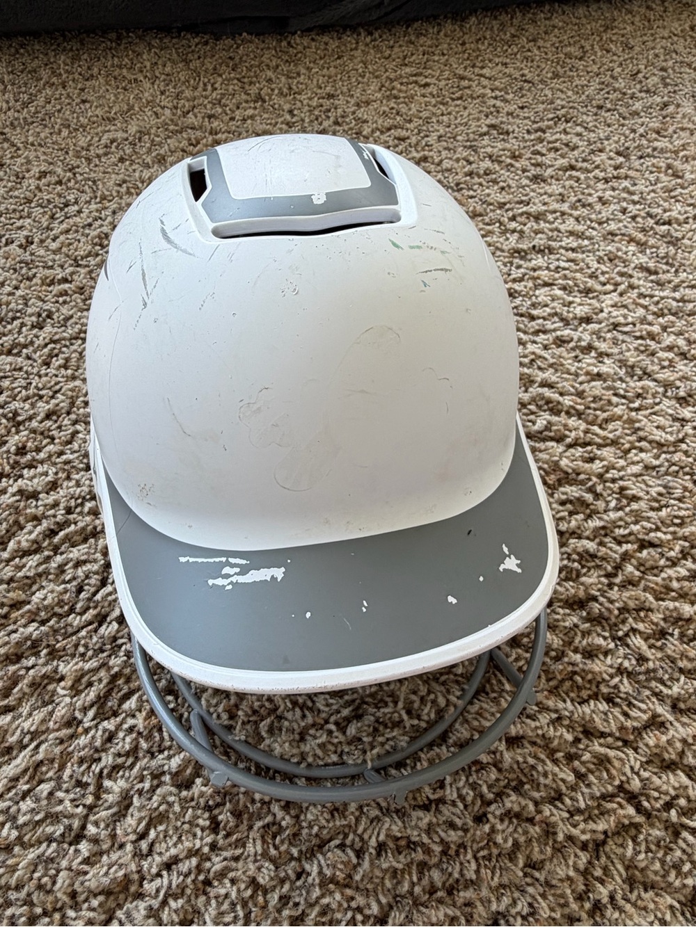 Mizuno Black and White Padded Helmet